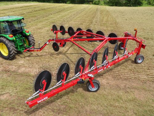 Солнечный валкообразователь - DOMINATOR PRO series - Tonutti / Wolagri - с центральной выгрузкой / с несколькими роторами