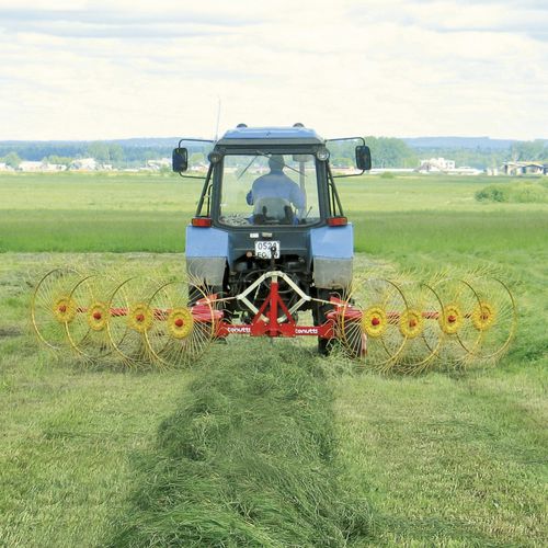 Солнечный валкообразователь - RCS series - Tonutti / Wolagri - с центральной выгрузкой / с несколькими роторами