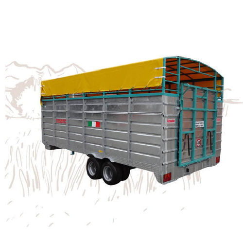 Прицеп для перевозки скота для крупного рогатого скота - TF50RB2 - Crosetto srl - тандемный