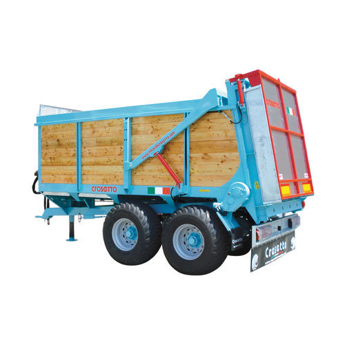 Установленный разбрасыватель навоза - SPL140 4R - Crosetto srl - с вертикальными роторами / тандем
