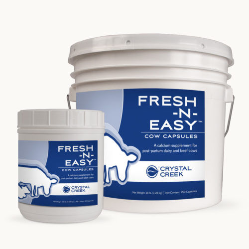 Кормовая добавка для животных - FRESH-N-EASY™ COW CAPSULES - Crystal Creek, Inc. - для крупного рогатого скота / кальций / с капсулой