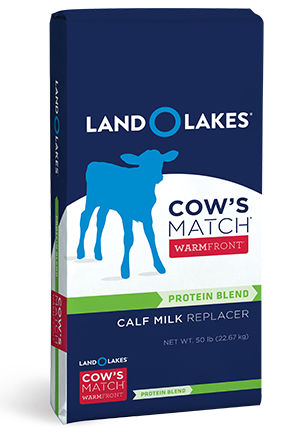 Заменитель молока для телят - Cow’s Match® WarmFront® - Land O'Lakes Animal Milk Products Co. - в форме порошка / стимулировать аппетит