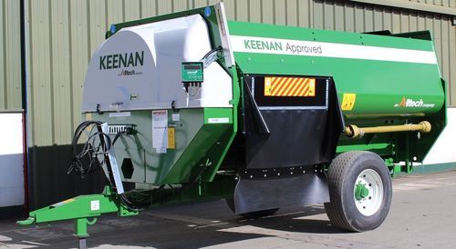 Горизонтальный винтовой смеситель - MechFiber320* - KEENAN - прицепной / с боковой разгрузкой / простой винт