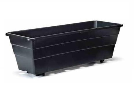 Горшок из пластика - 6HMBK - Bato Plastics B.V. - прямоугольный / черный / гидропонный