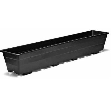 Горшок из пластика - 6MEBK - Bato Plastics B.V. - прямоугольный / черный