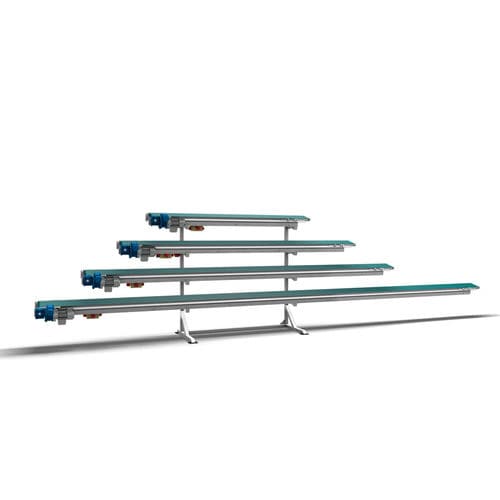 Ленточный конвейер - Mayer GmbH & Co. KG Maschinenbau und Verwaltung - для цветочных горшков / для пластин / с регулируемой высотой