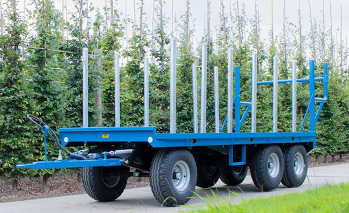 Прицеп-платформа - BTW6x0M - MDE Machinebouw bv - трехосный / сельскохозяйственный / с гидравлической тормозной системой