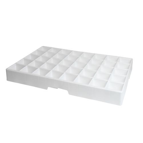 Поднос с ячейками из пластика - EURO 40 alvéoles - SPID TRAYS - из перерабатываемых материалов / многоразовый / прямоугольный