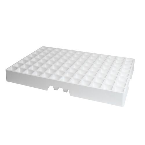 Поднос с ячейками из пластика - EURO 96 Alvéoles - SPID TRAYS - из перерабатываемых материалов / многоразовый / прямоугольный