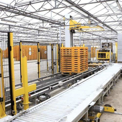 Укладчик на паллеты с подносом - Visser Horti Systems - для ящиков