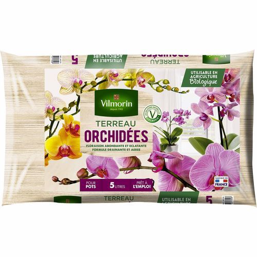 Субстрат растений торф - Orchidées - Vilmorin Jardin (Vilmorin Garden/ VDB) - почва для горшечных культур / кокосовое волокно / в мешке