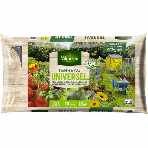 Субстрат растений торф - UNIVERSEL  - Vilmorin Jardin (Vilmorin Garden/ VDB) - почва для горшечных культур / древесное волокно / в мешке