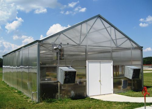 Теплица с одним сводом - Ez-Up Peak Series - Ludy Greenhouse Manufacturing Corporation - из пластика / с водосточным желобом