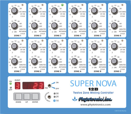 Климатический контроллер для теплицы - Super Nova 12B - Phytotronics Inc - для туманообразователя