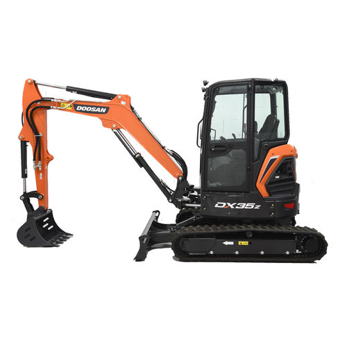 Гусеничный экскаватор - DX35Z - DOOSAN INFRACORE CO. LTD - гидравлический / с лезвием / мини