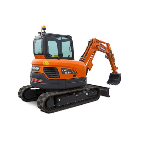Гусеничный экскаватор - DX62R-3 - DOOSAN INFRACORE CO. LTD - гидравлический / с лезвием / мини