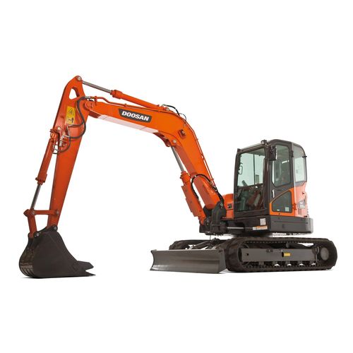 Гусеничный экскаватор - DX85R-3 - DOOSAN INFRACORE CO. LTD - гидравлический / с лезвием / компактный