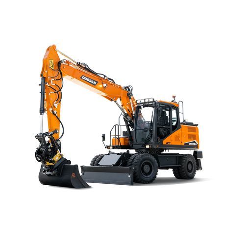 Гидравлический экскаватор - DX140W-7 - DOOSAN INFRACORE CO. LTD - с лезвием