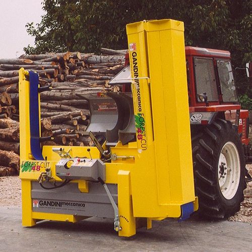 Комбинированная пила/дровокол с циркулярной пилой - FORESTCUT48 - GANDINI MECCANICA Snc - с ленточным конвейером / электрическая