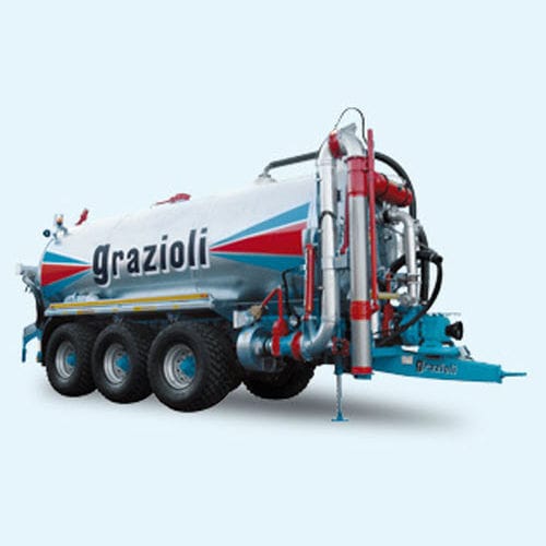 Трехосный разбрасыватель навоза - EUROPE 200-350 Series - GRAZIOLI REMAC Srl - с приспособлением для заделки навоза / прицепной