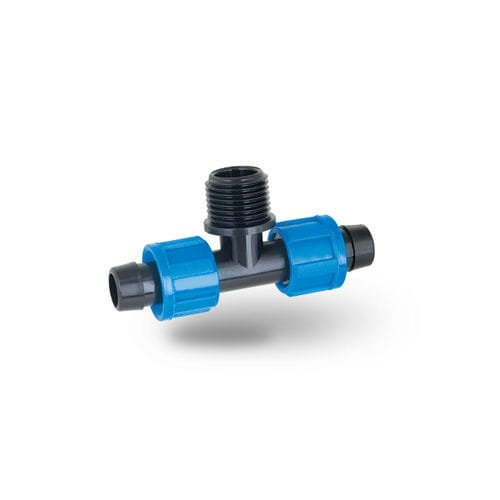 Т-образное соединение для микро-орошения - 164 Series - POELSAN PLASTIC SAN.TIC A.S. - рифленое / резьбовое / из полипропилена