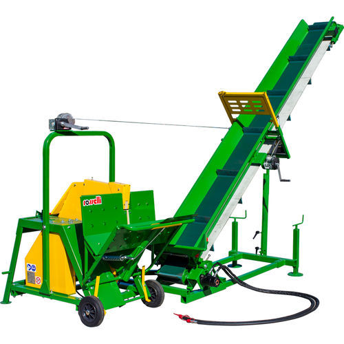 Конвейер для деревянных отходов - Skylift plus series - ROSSELLI Snc Officine Meccaniche - ленточный / наклонный