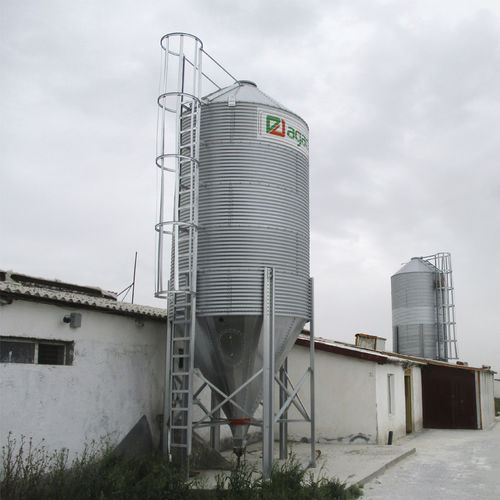 Зернохранилище для питания животных - Feed Silos - AGACLI silo - из металла / круглое / с коническим дном