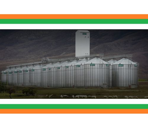 Зернохранилище для злаковых - Flat Bottom Silos - AGACLI silo - из гальванизированной стали / из стали / круглое
