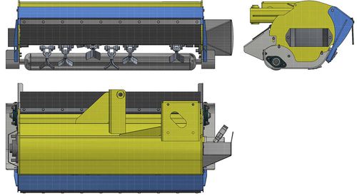 Головка для сбора урожая для травы - Testate Trincianti - OFFICINA MECCANICA B E G SRL - жесткая / установленная на тракторе