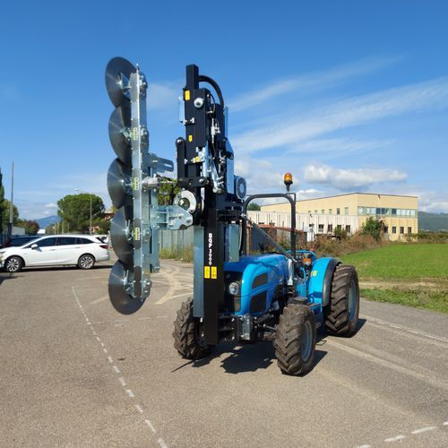 Дисковая машина для срезания веток - BGP 3000VD - OFFICINA MECCANICA B E G SRL - для деревьев / для установки на трактор / гидравлическая
