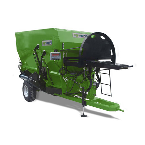 Вертикальный винтовой смеситель - AMFMX - Agrimerin Agricultural Machinery - прицепной / с системой взвешивания