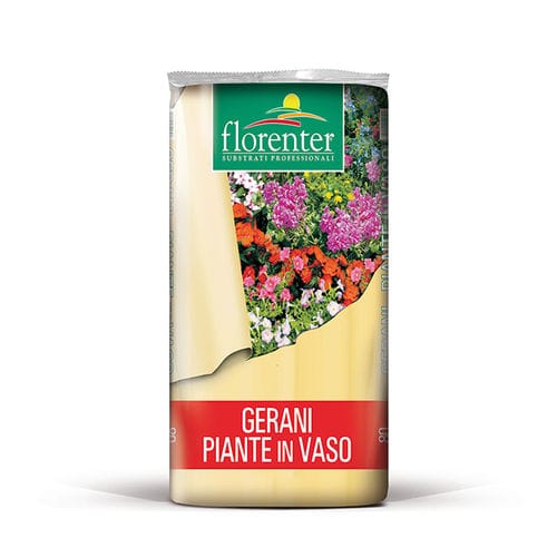 Субстрат растений торф - Geraniums - Florenter - вспученный шлак / в мешке
