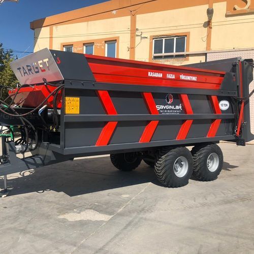 Прицепной разбрасыватель навоза - TARGET 12 - Sayginlar Agriculture Machinery Ltd. - с вертикальными щетками / тандем
