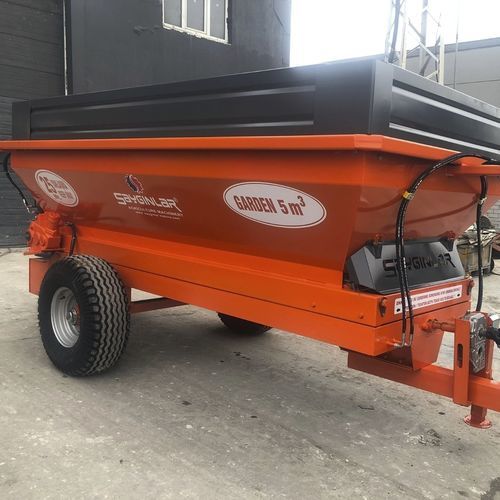Прицепной разбрасыватель навоза - GARDEN 5 - Sayginlar Agriculture Machinery Ltd. - с вертикальными щетками / одноосный