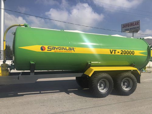 Тандемный разбрасыватель навоза - Sayginlar Agriculture Machinery Ltd. - двухосный / вакуумный / прицепной
