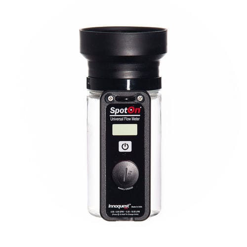 Расходомер с цифровым индикатором - SPOTON® SC-5 UNIVERSAL FLOW METER - Innoquest, Inc. - с электродом / для насадки для распыления / на аккумуляторе