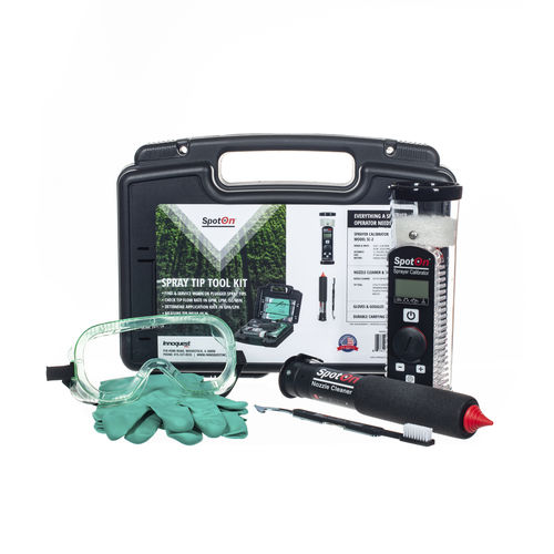 Расходомер с цифровым индикатором - SPOTON® SPRAY TIP TOOL KIT WITH SC-2 - Innoquest, Inc. - с электродом / для насадки для распыления / на аккумуляторе