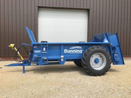 Прицепной разбрасыватель навоза - Farmstar 80 - G.T. Bunning & Sons Ltd - с вертикальными щетками / одноосный