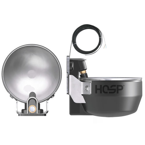 Водопойный желоб для лошадей - E/2 HEATX 24V - HOSP GmbH - для крупного рогатого скота / чаша / из нержавеющей стали