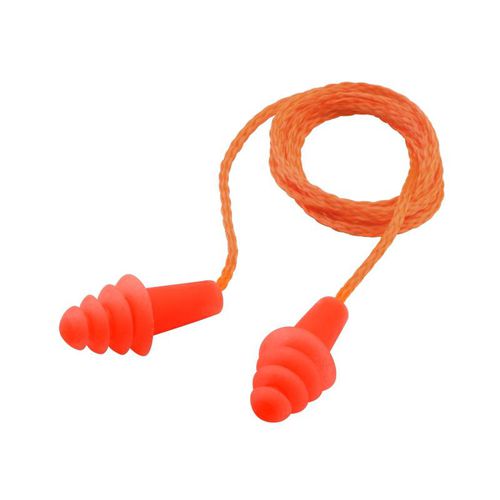 Многоразовый беруши - EP-511-ORANGE - ELVEX Corporation - из пластика / с веревкой