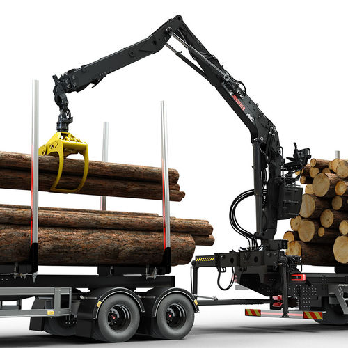 Лесопогрузчик на грузовике - JONSERED 1400Z series - HIAB AB - с манипулятором