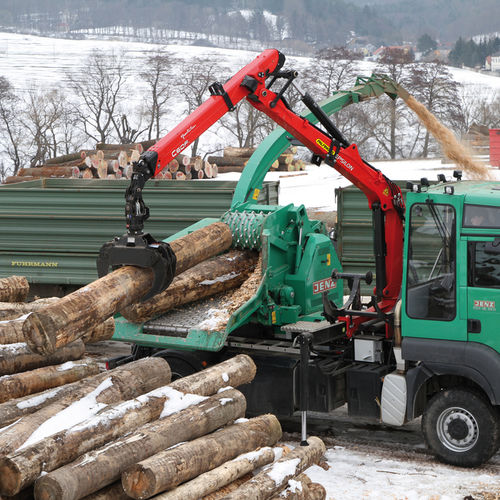 Лесопогрузчик на грузовике - C Series - EPSILON Kran GmbH - с манипулятором / для измельчителя веток