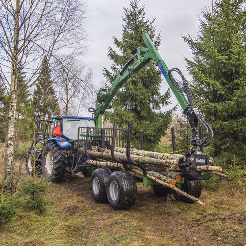 Прицеп самозагружающийся - 21-SV90/GL70 - Kellfri AB - двухосный / лесохозяйственный / 9 тонн