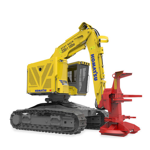 Гусеничный харвестер - XT465L-5 - Komatsu Forest AB - с подъемным краном