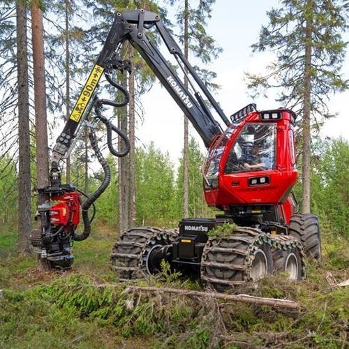 Колесный харвестер - 901 - Komatsu Forest AB - с подъемным краном