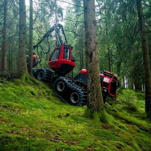 Гусеничный харвестер - 951XC - Komatsu Forest AB - с подъемным краном