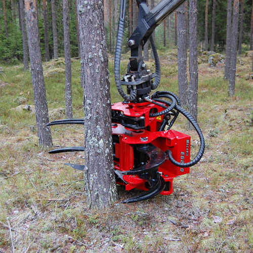 Сельскохозяйственный бревнозахват - EG250 - Mecanil Oy AB - для подъемного крана / с бензопилой