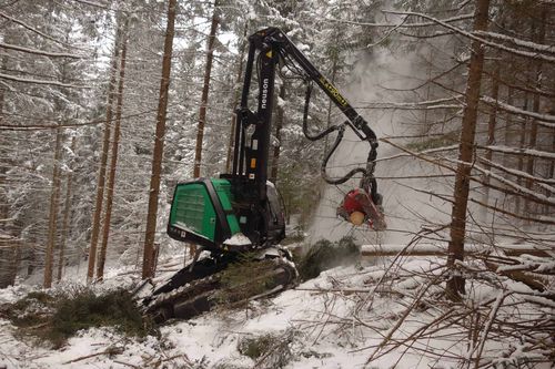 Гусеничный харвестер - 204 HVT - Neuson Forest GmbH - с подъемным краном / для склона
