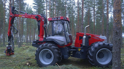 Колесный харвестер - N5 - Nisula Forest Oy - с подъемным краном