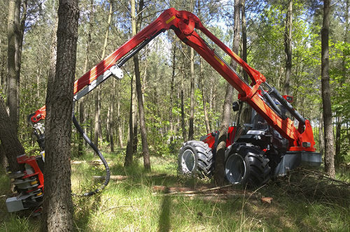 Лесопогрузчик для установки на трактор - P990 - Nisula Forest Oy - с манипулятором
